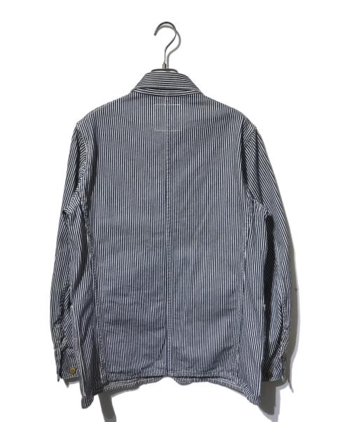 HEADLIGHT（ヘッドライト）HEADLIGHT (ヘッドライト) ヒッコリーカバーオール/ジャケット/ストライプジャケット/ ネイビー×ホワイト サイズ:38の古着・服飾アイテム