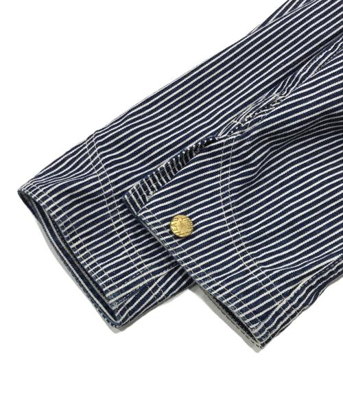 HEADLIGHT（ヘッドライト）HEADLIGHT (ヘッドライト) ヒッコリーカバーオール/ジャケット/ストライプジャケット/ ネイビー×ホワイト サイズ:38の古着・服飾アイテム