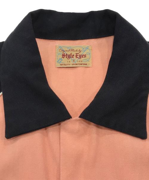 STYLE EYES（スタイルアイズ）STYLE EYES (スタイルアイズ) ボーリングシャツ/半袖シャツ オレンジ×ブラック サイズ:Sの古着・服飾アイテム