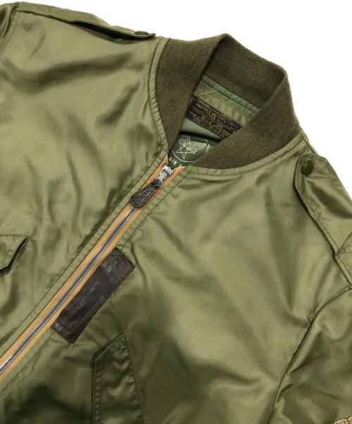 THE REAL McCOY'S（ザ・リアルマッコイズ）THE REAL McCOY'S (ザ・リアルマッコイズ) Ｌ-2フライトジャケット/ミリタリージャケット グリーン サイズ:36の古着・服飾アイテム