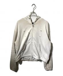 DANKE SCHON（ダンケ シェーン）の古着「SULFUR SWEAT THERMAL ZIP HOODIE/ダメージ加工パーカー」｜グレー