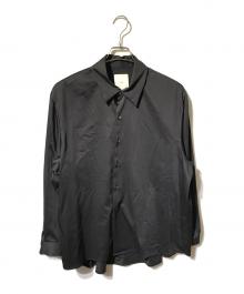 Lui's（ルイス）の古着「バンブーレーヨンエアリーシャツ/長袖シャツ」｜チャコールグレー