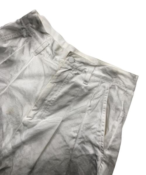 SHINYA KOZUKA（シンヤコズカ）SHINYA KOZUKA (シンヤコズカ) ウォッシュドハイバギーパンツ/バギーパンツ ホワイト×ブラック サイズ:Mの古着・服飾アイテム