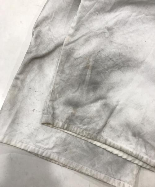 SHINYA KOZUKA（シンヤコズカ）SHINYA KOZUKA (シンヤコズカ) ウォッシュドハイバギーパンツ/バギーパンツ ホワイト×ブラック サイズ:Mの古着・服飾アイテム