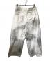 SHINYA KOZUKA (シンヤコズカ) ウォッシュドハイバギーパンツ/バギーパンツ ホワイト×ブラック サイズ:M：15000円