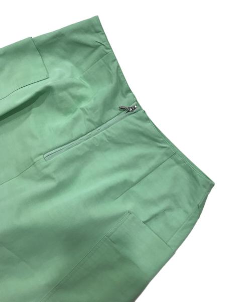 DRAWER（ドゥロワー）DRAWER (ドゥロワー) グログランポケットフレアスカート/膝丈スカート グリーン サイズ:36の古着・服飾アイテム