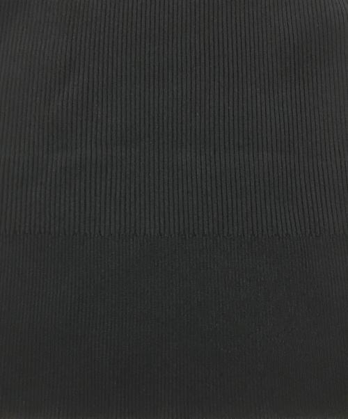 ESTNATION（エストネーション）ESTNATION (エストネーション) アイレットコンビリブニット/シアーリブ切替ニット ブラック サイズ:Fの古着・服飾アイテム