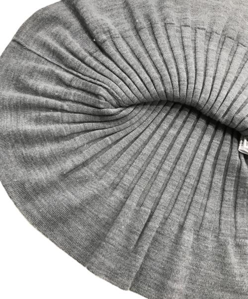 DRAWER（ドゥロワー）Drawer (ドゥロワー) 18Gペプラムリブクルーニット グレー サイズ:1の古着・服飾アイテム