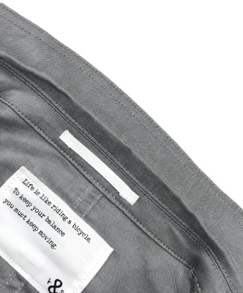 ROUGH&SWELL（ラフアンドスウェル）ROUGH&SWELL (ラフアンドスウェル) 3Bジャケット/ロゴ入りジャケット グレー サイズ:Lの古着・服飾アイテム