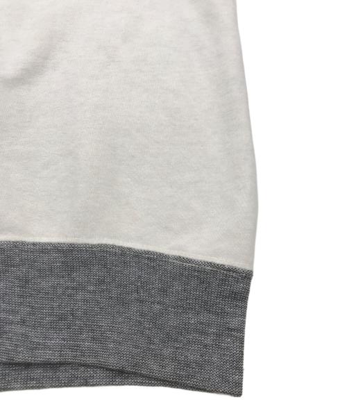 B.V.D（ビーブイディー）B.V.D (ビーブイディー) ラグランヴィンテージスウェット/ロゴ入りスウェット ホワイト×グレー サイズ:Lの古着・服飾アイテム