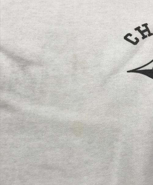 B.V.D（ビーブイディー）B.V.D (ビーブイディー) ラグランヴィンテージスウェット/ロゴ入りスウェット ホワイト×グレー サイズ:Lの古着・服飾アイテム