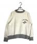 B.V.D（ビーブイディー）の古着「ラグランヴィンテージスウェット/ロゴ入りスウェット」｜ホワイト×グレー