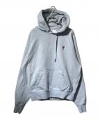 AMI Alexandre Mattiussiアミアレクサンドルマテュッシ）の古着「ハートロゴフーディー/パーカー」｜スカイブルー