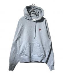 AMI Alexandre Mattiussi（アミアレクサンドルマテュッシ）の古着「ハートロゴフーディー/パーカー」｜スカイブルー