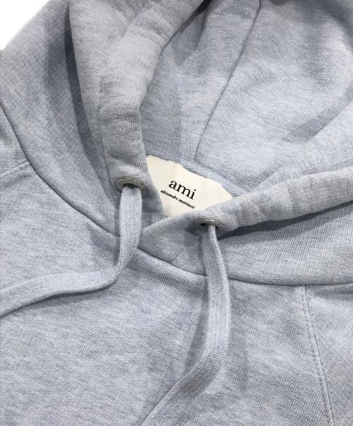 AMI Alexandre Mattiussi（アミアレクサンドルマテュッシ）AMI Alexandre Mattiussi (アミアレクサンドルマテュッシ) ハートロゴフーディー/パーカー スカイブルー サイズ:Mの古着・服飾アイテム