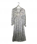 COCODEALココディール）の古着「花柄レース長袖ワンピース/総柄ワンピース」｜ホワイト