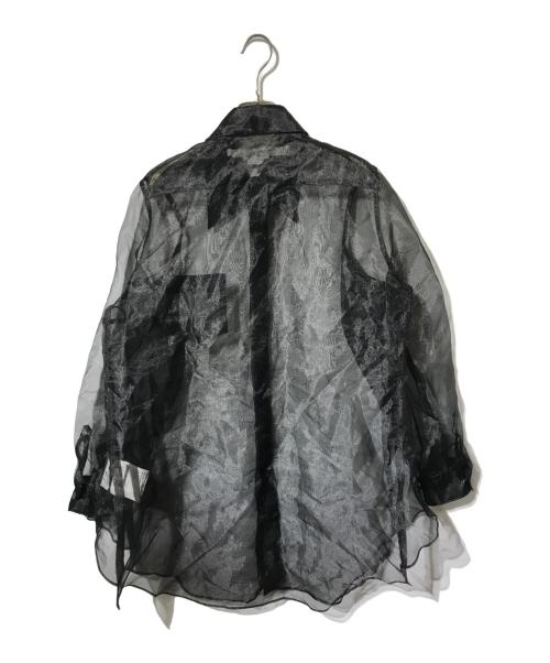 COMME des GARCONS（コムデギャルソン）COMME des GARCONS (コムデギャルソン) オーガンジーシースルーシャツ ブラック サイズ:Mの古着・服飾アイテム