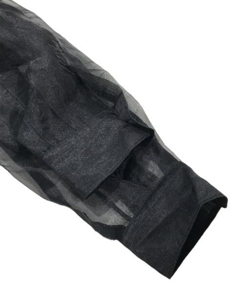 COMME des GARCONS（コムデギャルソン）COMME des GARCONS (コムデギャルソン) オーガンジーシースルーシャツ ブラック サイズ:Mの古着・服飾アイテム
