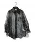 COMME des GARCONS（コムデギャルソン）の古着「オーガンジーシースルーシャツ」｜ブラック