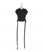 DIESELディーゼル）の古着「Tバニーテイル/カットソー」｜ブラック