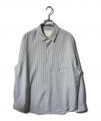 PUBLIC TOKYOパブリックトウキョウ）の古着「コンフォートリラックスレギュラーシャツ」｜ベージュ×ホワイト