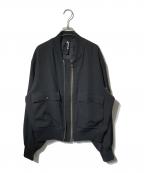 GROUND Yグラウンドワイ）の古着「ジップMA-1ジャケット」｜ブラック