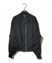 GROUND Y（グラウンドワイ）の古着「ジップMA-1ジャケット」｜ブラック