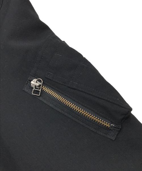 GROUND Y（グラウンドワイ）GROUND Y (グラウンドワイ) ジップMA-1ジャケット ブラック サイズ:3の古着・服飾アイテム