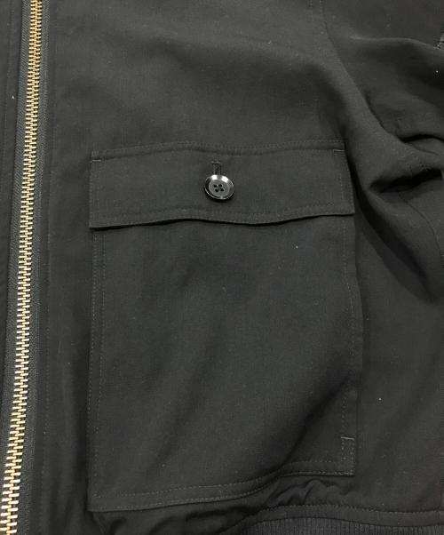 GROUND Y（グラウンドワイ）GROUND Y (グラウンドワイ) ジップMA-1ジャケット ブラック サイズ:3の古着・服飾アイテム