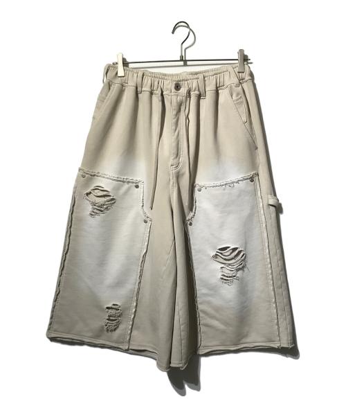 DANKE SCHON（ダンケ シェーン）DANKE SCHON (ダンケ シェーン) ダブルニーショーツ/SULFUR SWEAT W-KNEE SHORTS ベージュ サイズ:Mの古着・服飾アイテム