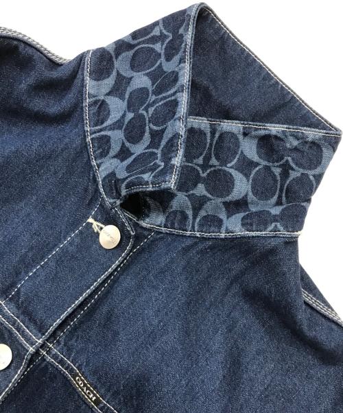 COACH（コーチ）COACH (コーチ) デニム ユーティリティー ジャケット/デニムジャケット インディゴ サイズ:Mの古着・服飾アイテム