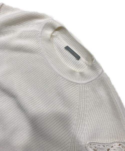 theory luxe（セオリーリュクス）theory luxe (セオリーリュクス) パッチワーククルーネックニット/長袖ニット/TYLON BONZ ベージュ サイズ:38の古着・服飾アイテム