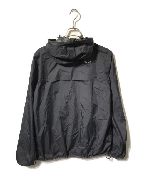 PLAY COMME des GARCONS（プレイコムデギャルソン）PLAY COMME des GARCONS (プレイコムデギャルソン) K-WAY (ケイウェイ) フルジップフーデッドジャケット/ジップアップジャケット ブラック サイズ:Ｍの古着・服飾アイテム