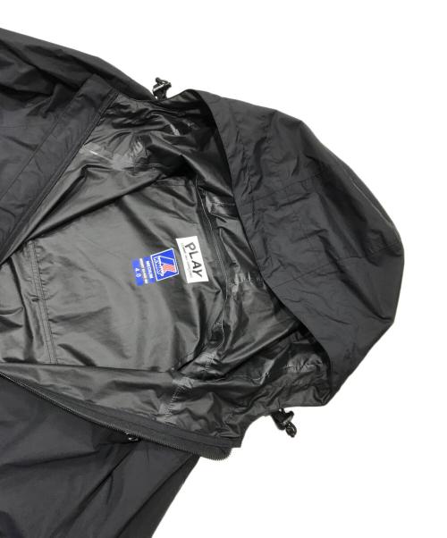 PLAY COMME des GARCONS（プレイコムデギャルソン）PLAY COMME des GARCONS (プレイコムデギャルソン) K-WAY (ケイウェイ) フルジップフーデッドジャケット/ジップアップジャケット ブラック サイズ:Ｍの古着・服飾アイテム