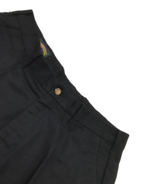 Cambridge Classics（ケンブリッジ・クラシックス）CAMBRIDGE CLASSICS (ケンブリッジ・クラシックス) リネン混オールドタックパンツ/ヴィンテージパンツ ブラック サイズ:34/30の古着・服飾アイテム