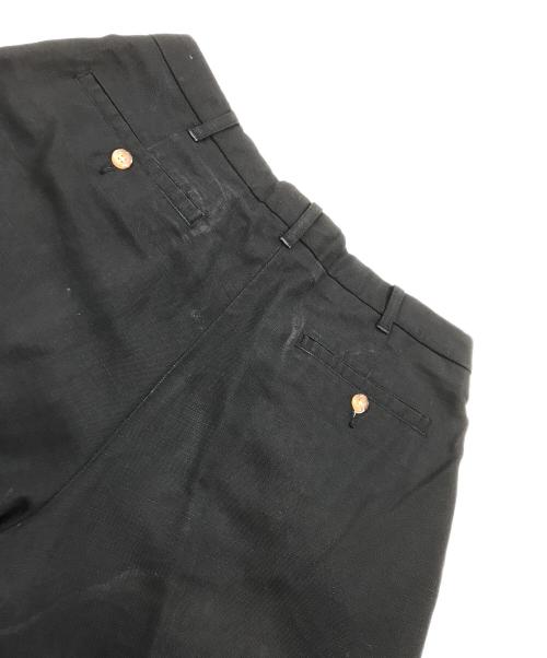 Cambridge Classics（ケンブリッジ・クラシックス）CAMBRIDGE CLASSICS (ケンブリッジ・クラシックス) リネン混オールドタックパンツ/ヴィンテージパンツ ブラック サイズ:34/30の古着・服飾アイテム