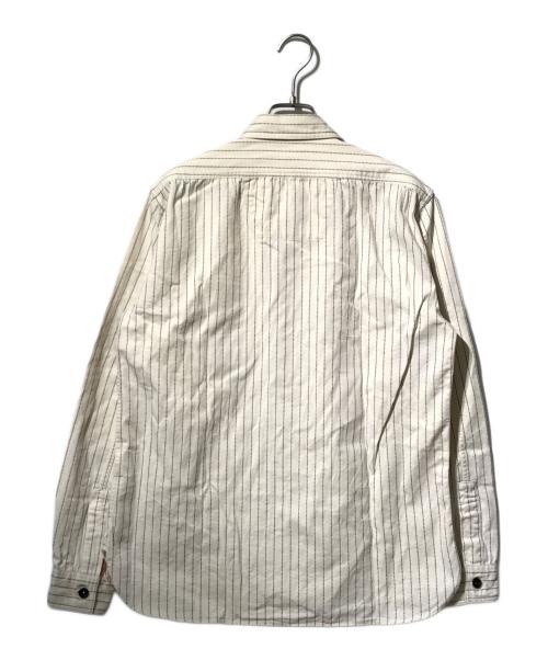 SUGAR CANE（シュガーケーン）SUGAR CANE (シュガーケーン) ストライプシャツ ホワイト サイズ:Mの古着・服飾アイテム