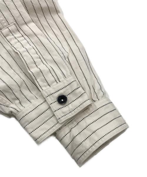 SUGAR CANE（シュガーケーン）SUGAR CANE (シュガーケーン) ストライプシャツ ホワイト サイズ:Mの古着・服飾アイテム