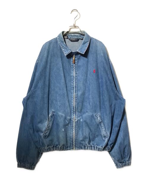 POLO RALPH LAUREN（ポロ・ラルフローレン）POLO RALPH LAUREN (ポロ・ラルフローレン) デニムブルゾン インディゴ サイズ:XXLの古着・服飾アイテム
