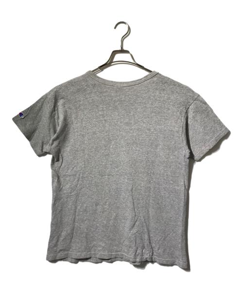 Champion（チャンピオン）Champion (チャンピオン) 80’S染み込み2段カレッジプリントTシャツ/半袖Tシャツ グレー サイズ:Lの古着・服飾アイテム