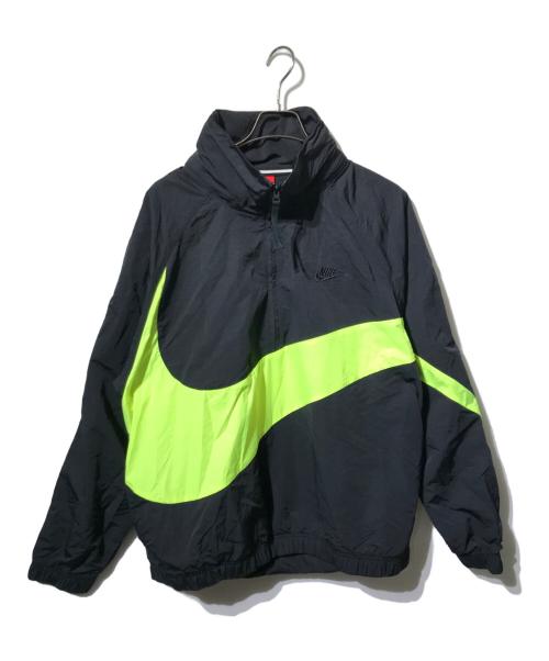 NIKE（ナイキ）NIKE (ナイキ) アノラックウーブンジャケット/ラグランスリーブジャケット 黄緑×ブラック サイズ:XLの古着・服飾アイテム
