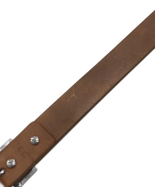 cramp（クランプ）CRAMP (クランプ) レザーベルト ブラウンの古着・服飾アイテム