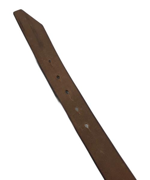 ART BROWN（アートブラウン）ART BROWN (アートブラウン) レザーベルト ブラックの古着・服飾アイテム