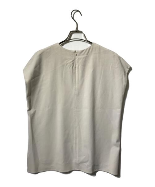 theory luxe（セオリーリュクス）theory luxe (セオリーリュクス) フレンチスリーブブラウス グレー サイズ:表記なしの古着・服飾アイテム