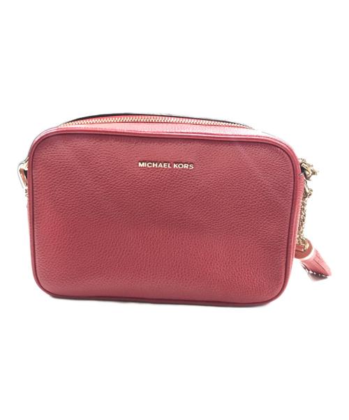 MICHAEL KORS（マイケル・コース）MICHAEL KORS (マイケル・コース) ショルダーバッグ/レザーバッグ レッドの古着・服飾アイテム