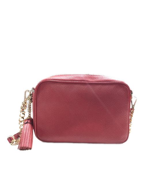 MICHAEL KORS（マイケル・コース）MICHAEL KORS (マイケル・コース) ショルダーバッグ/レザーバッグ レッドの古着・服飾アイテム