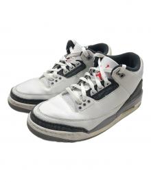 NIKE（ナイキ）の古着「エアジョーダン3レトロ/AIR Jordan 3 Retro/ミドルカットスニーカー」｜ホワイト