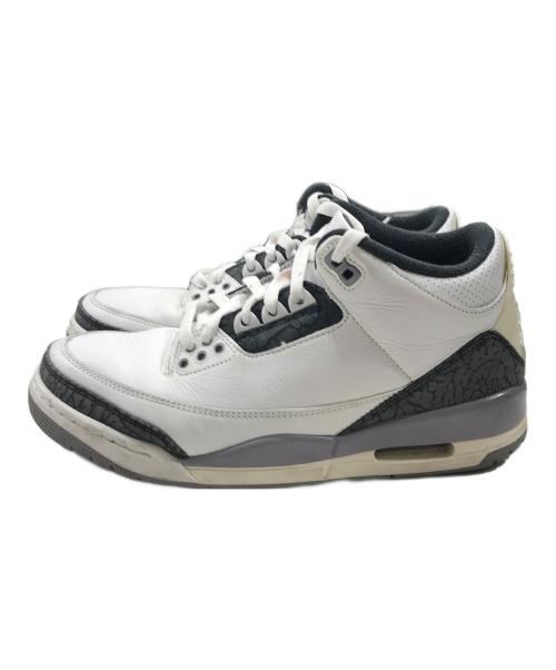 NIKE（ナイキ）NIKE (ナイキ) エアジョーダン3レトロ/AIR Jordan 3 Retro/ミドルカットスニーカー ホワイト サイズ:26cmの古着・服飾アイテム