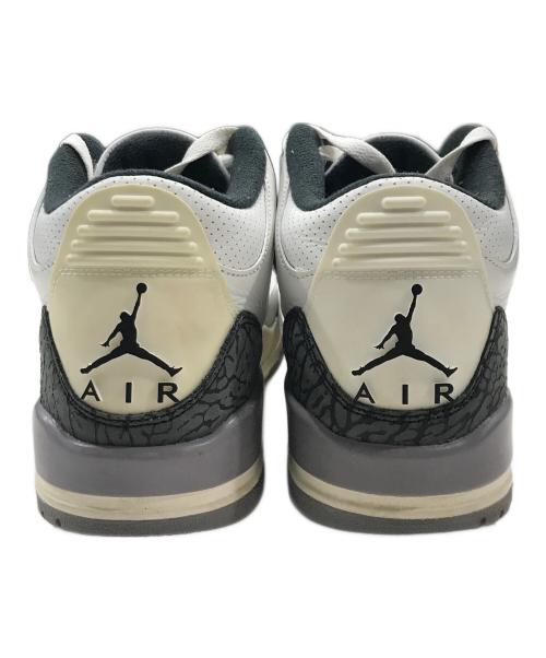NIKE（ナイキ）NIKE (ナイキ) エアジョーダン3レトロ/AIR Jordan 3 Retro/ミドルカットスニーカー ホワイト サイズ:26cmの古着・服飾アイテム