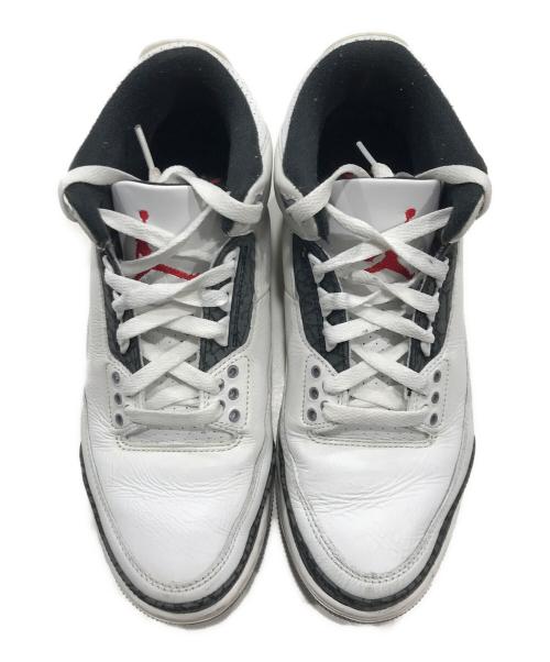 NIKE（ナイキ）NIKE (ナイキ) エアジョーダン3レトロ/AIR Jordan 3 Retro/ミドルカットスニーカー ホワイト サイズ:26cmの古着・服飾アイテム